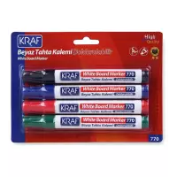 Kraf 770 Tahta Kalemi 4 Renkli Blister